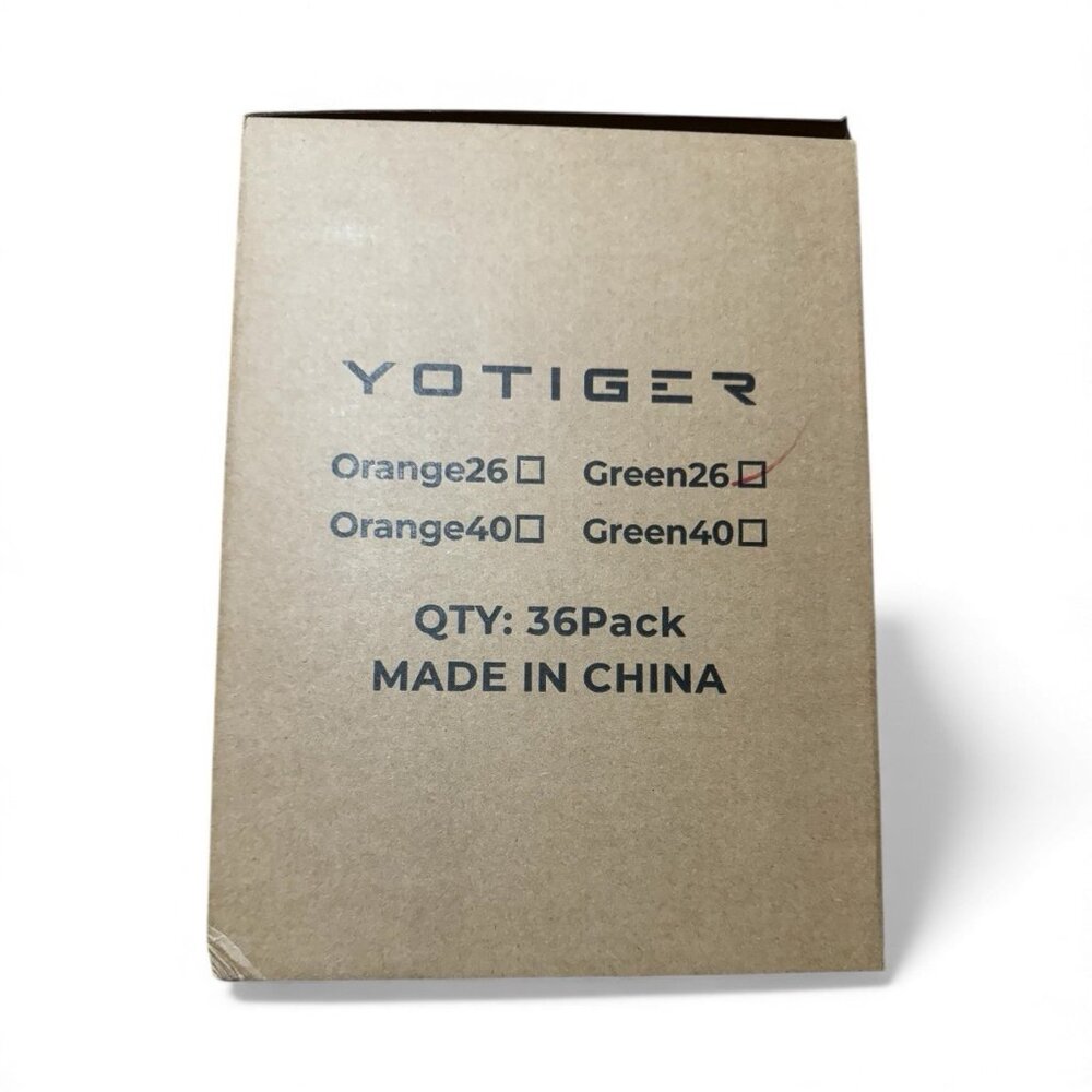 Yotiger Indoor Pickleball 36 Pack 26 Holes High Visibility High Bounce Green New